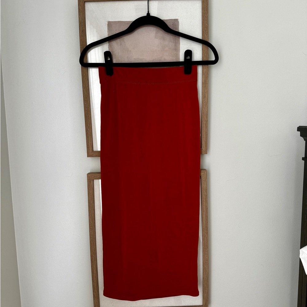 Rust Orange Midi Pencil Skirt *NEW WITH TAGS*